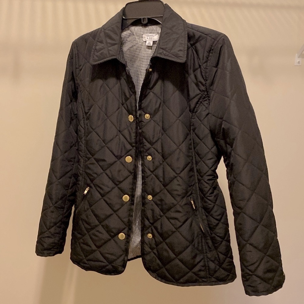 XS Crown & Ivy Black/White Jacket